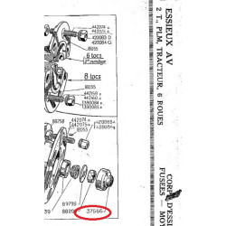 Clef hexagonale chapeau de moyeu pour C4 / C4III 1000KG / 2T / 1800KG / Tracteur / PLM