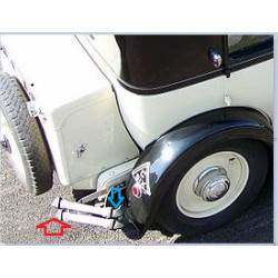 Embout pour pare-choc arrière Chromos - Grand modèle pour Citroën C4G - C6G