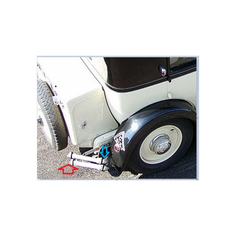 Embout pour pare-choc arrière Chromos - Grand modèle pour Citroën C4G - C6G