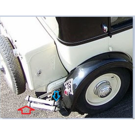 Embout pour pare-choc arrière Chromos - Grand modèle pour Citroën C4G - C6G