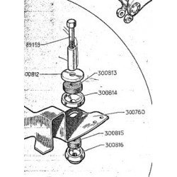 Kit Silent bloc attache avant moteur Citroën C4F C6F C4G C6G - Nouveau modèle