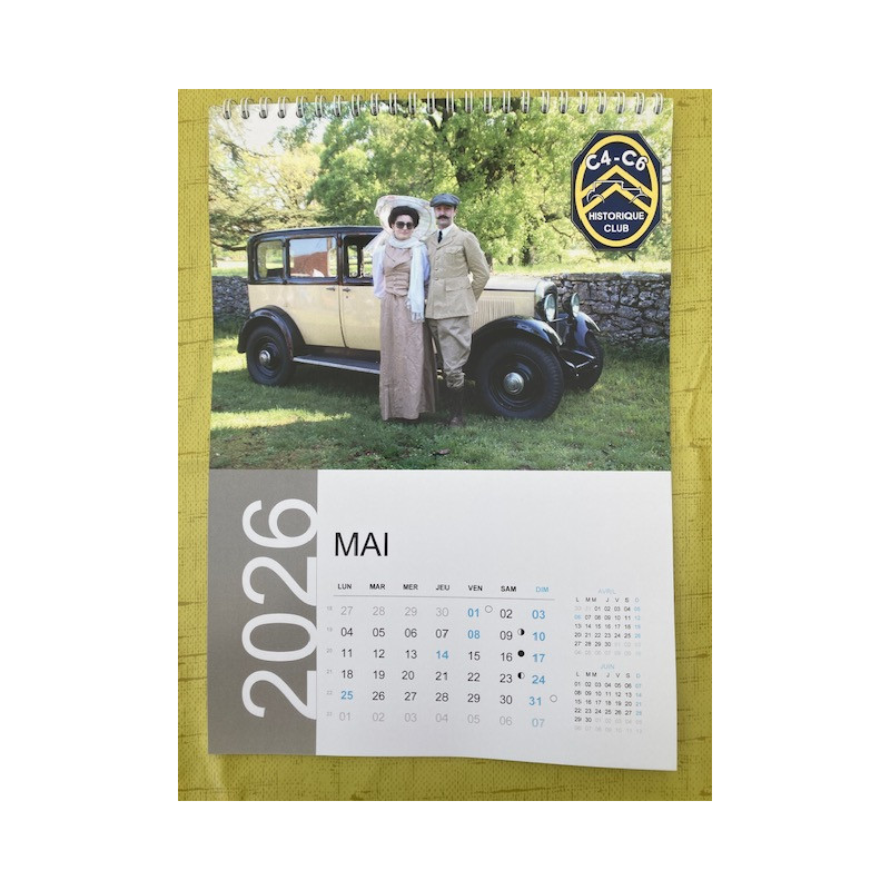 Calendrier 2026 Historique Club C4-C6