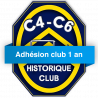 Adhésion au C4 C6 Historique Club - 1 an